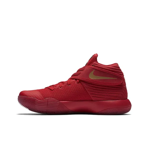 Nike Kyrie 2 LMTD 'Золотая Медаль' Irving 2 Non Slip Легкий MID Баскетбольные кроссовки Мужской Красный