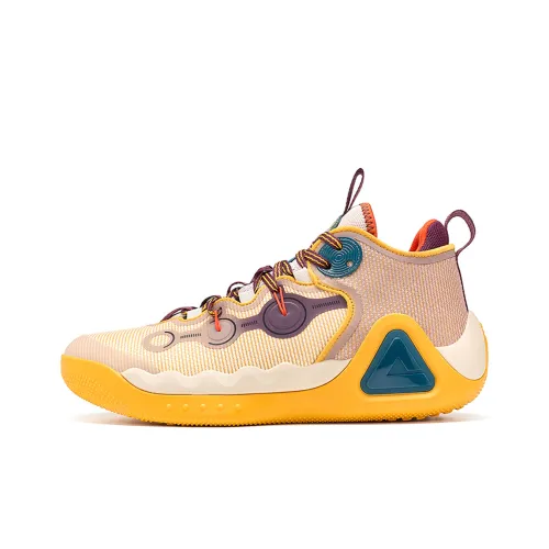 PEAK Звезда Shift Амортизация Противоскользящий Устойчивый к истиранию Дышащий Отскок MID Топ Баскетбольные кроссовки