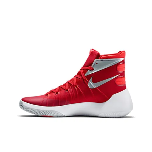 nike Hyperdunk 2015 TB Амортизация Противоскользящее покрытие Легкий Отскок Высокие Баскетбольные кроссовки Мужские Красный