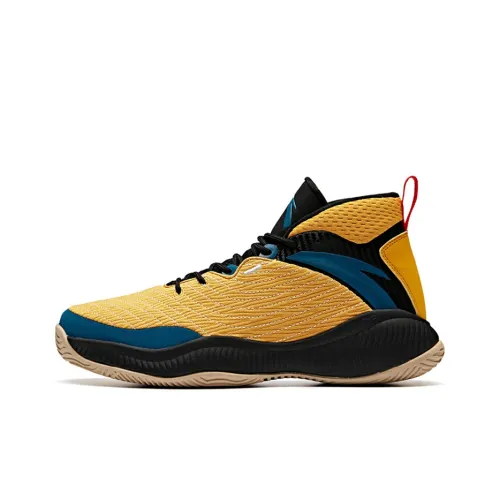 ANTA Амортизирующие шоки противоскользящие и устойчивые к истиранию дышащие высокие баскетбольные кроссовки для мужчин