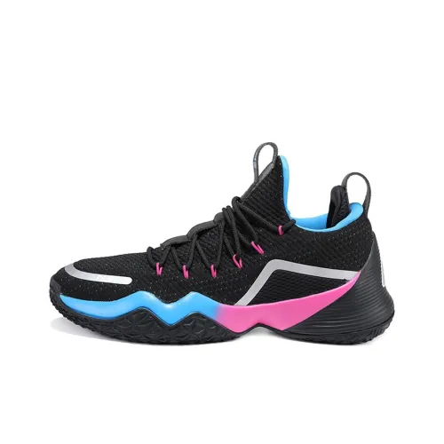 PEAK Power Collection Низкий Топ Баскетбольные Кроссовки Мужские Черные Синие