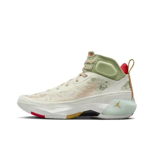 Jordan Air Джордан 37 'Год кролика' Амортизация Противоскользящие Устойчивые к истиранию MID Баскетбольные кроссовки