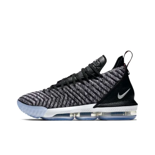 Nike Lebron 16 LeBron EP Oreo MID Баскетбольные кроссовки для игры Unisex Черный Азиатская версия