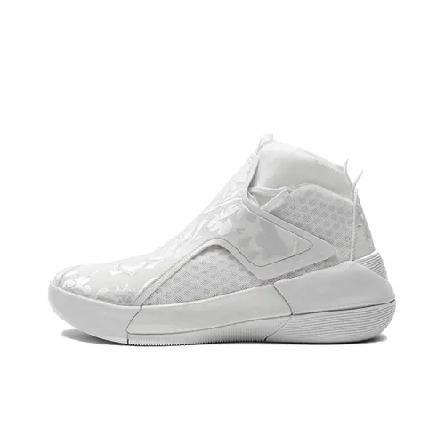 LiNing YuShuai 12 Противоскользящие Устойчивые к износу Высокие Баскетбольные Кроссовки Мужские Белые