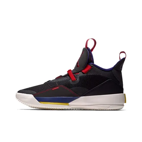 Jordan Air Джордан 33 INITIAL Release Цветовая схема MID Топ Баскетбольные кроссовки для игры Мужской Черный