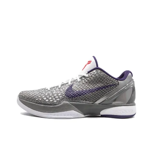 Nike Zoom Kobe 6 Китай 3D Нескользящий Легкий Низкий Топ Баскетбольные Кроссовки для Игры Мужской Серый