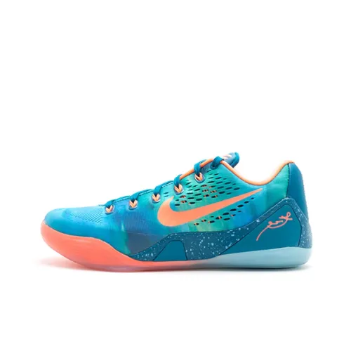 Nike Kobe 9 Peach Jam Slip-resistant Low-top Баскетбольные кроссовки Мужские Green