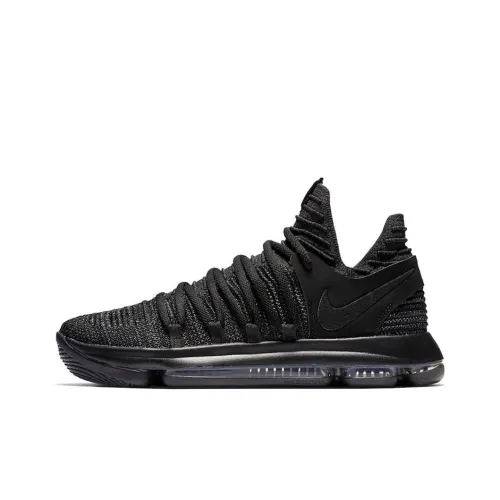 Nike KD 10 Zoom Амортизация Поддержка Низкий Топ Баскетбольные Кроссовки для Игры Мужской Черный