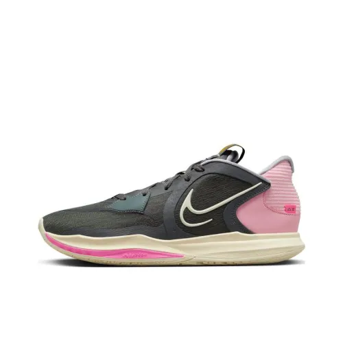 Nike Kyrie Low 5 противоскользящие устойчивые к истиранию легкие низкие баскетбольные кроссовки для игры мужские серо-розовые