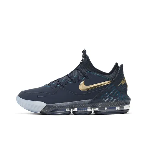Nike Lebron 16 Titan Low Agimat Джеймс Non Низкий Легкий Низкий Топ Баскетбольные кроссовки для игры Мужской Синий Черный