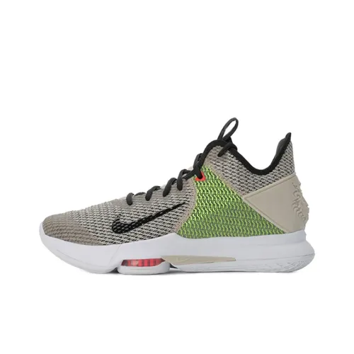 Nike Witness 4 LeBron EP Non Slip Легкий MID Баскетбольные кроссовки для игры Мужской Серый