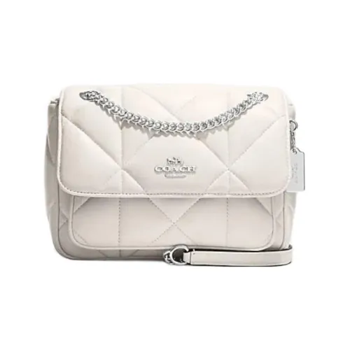 COACH Klare Овчина с коровьей кожей Облачная сумка Сумка через плечо Средний Женская Белая
