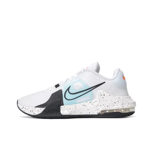 Nike Air Max IMPACT 4 Low Топ Баскетбольные кроссовки для игры Мужской Белый Синий