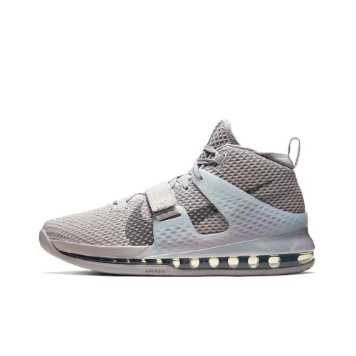 Nike Air FORCE Max 2 противоскользящий дышащий легкий средний топ баскетбольные кроссовки мужской серый синий