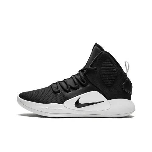 Nike Hyperdunk X Slip-resistant Abrasion-resistant MID Баскетбольные кроссовки для игры Unisex Черный