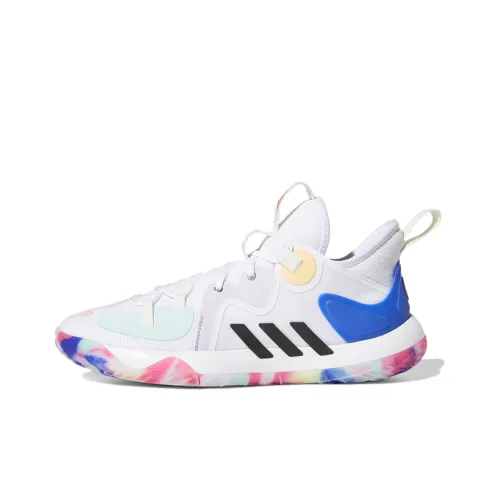Adidas Harden Stepback 2 MID Топ Bounce Баскетбольные кроссовки Мужские Белый Синий