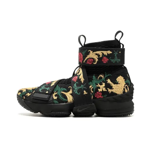 KITH x Nike Lebron 15 Лайфстайл Kings Crown Нон-Слип Легкий Высокий Топ Баскетбольные Кроссовки для Игры Унисекс Черный