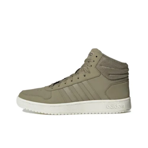 ADIDAS NEO Hoops 2,0 MID Устойчивый к истиранию MID Баскетбольные кроссовки Унисекс Армейский зеленый