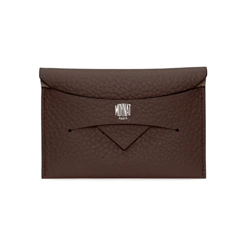 Moynat Taurillon Blush Кожа Картхолдер Мини Женские Темно-коричневый Коричневый