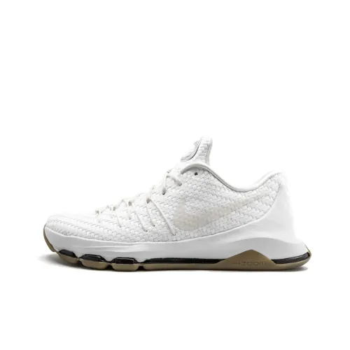 Nike KD 8 Нескользящий Легкий Низкий Топ Баскетбольные Кроссовки Мужские Белые