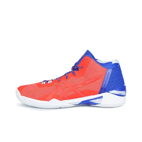Asics Гель Burst 23 GE MID Топ Баскетбольные кроссовки для игры Мужской Оранжевый синий