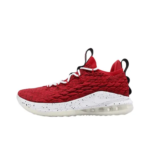 Nike Lebron 15 Low University 'Красный' Non Slip Легкий Низкий Топ Баскетбольные кроссовки для игры Мужской Красный