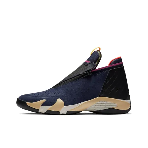 Jordan Jumpman Z противоскользящие устойчивые к истиранию легкие баскетбольные кроссовки MID унисекс черно-синие