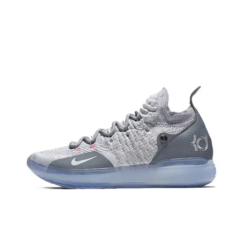 Nike KD 11 Cool GREY Non Slip Lightweight MID Баскетбольные кроссовки Мужской Серый