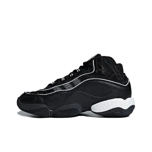 Adidas Originals Crazy BYW 1,0 98 Черный Амортизация Поддержка MID Топ Баскетбольные кроссовки для игры Мужской Черный