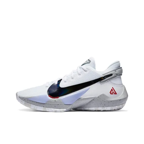 Nike Freak 2 Low Топ Баскетбольные Кроссовки Унисекс Белый Цемент Международная Версия