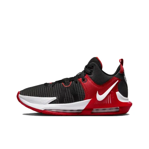 Nike Witness 7 LeBron James Shock Absorbers Slip-Resistant Abrasion-Resistant Low-Top Basketball Shoes Unisex Black Найк Вицесс 7 Леброн Джеймс Шок Абсорберз Слип-Резистент Абразион-Резистент Низкий Топ Баскетбольные Кроссовки Унисекс Черный