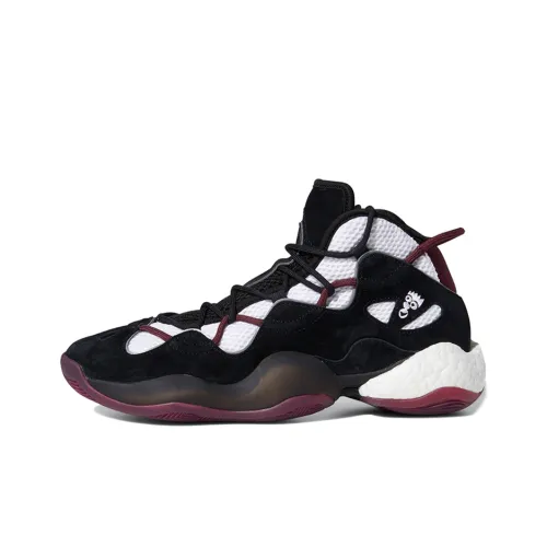 Adidas Originals Crazy BYW 3,0 MID Топ Баскетбольные кроссовки Унисекс Черный Белый Фиолетовый