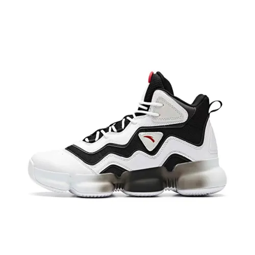 ANTA Yikong 2 High Топ Баскетбольные кроссовки Мужской Черный Белый