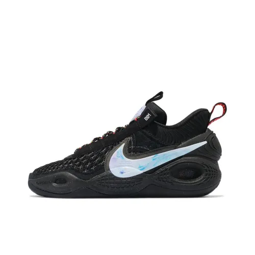 Nike Cosmic Unity 1 Low Топ Баскетбольные кроссовки для игры Мужской Черный Синий Азиатская версия