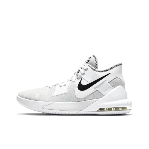 Nike Air Max Impact 2 MID Топ Баскетбольные кроссовки для игры Мужской Белый серый черный Международная версия