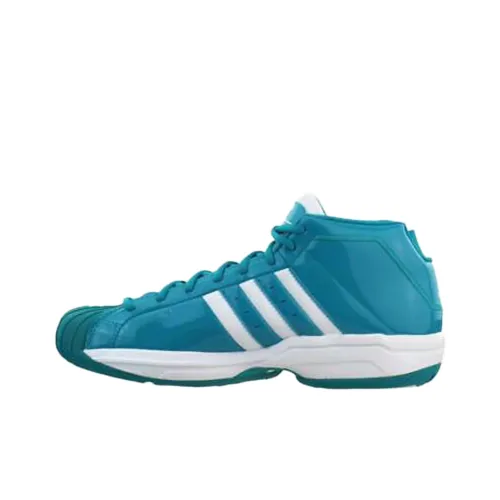 Adidas PRO Model 2G Team Shock Absorbers Slip-Resistant Abrasion-Resistant Low-Top Баскетбольные кроссовки Мужские Синие