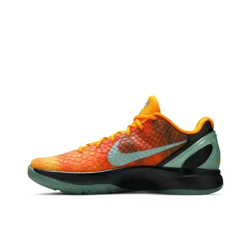 Nike Zoom Kobe 6 ASG Апельсин County Закат Амортизация Противоскользящий Устойчивый к истиранию Низкий Топ