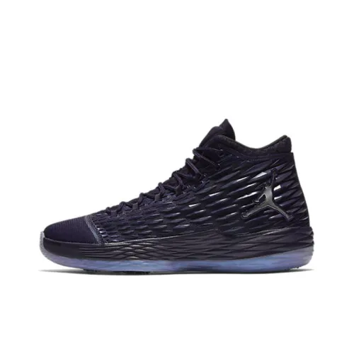 Jordan Melo M13 Амортизаторы Slip-resistant Abrasion-resistant Lightweight MID Баскетбольные кроссовки Unisex Black