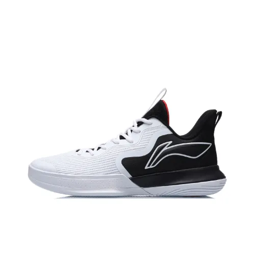 LINING Вспышка Баскетбольные кроссовки для игры Мужской Белый черный