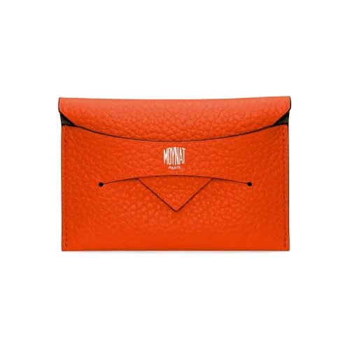 Moynat Taurillon Blush Leather Картхолдер Mini Women's Orange Jasper