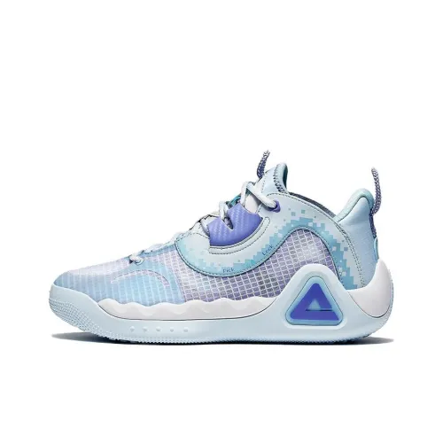 PEAK Звезда Shift Резистентная к истиранию и порезам Дышащая MID Баскетбольные кроссовки Мужские Прекрасный синий