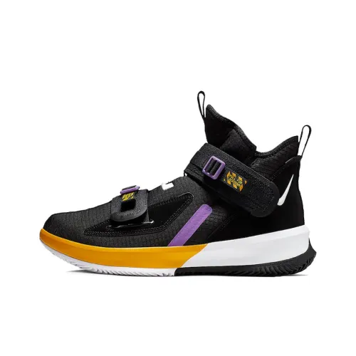 Nike Zoom Soldier 13 LeBron SFG EP Солдат 13 Джеймс Высокий Топ Баскетбольные Кроссовки для Игры Мужской Черный