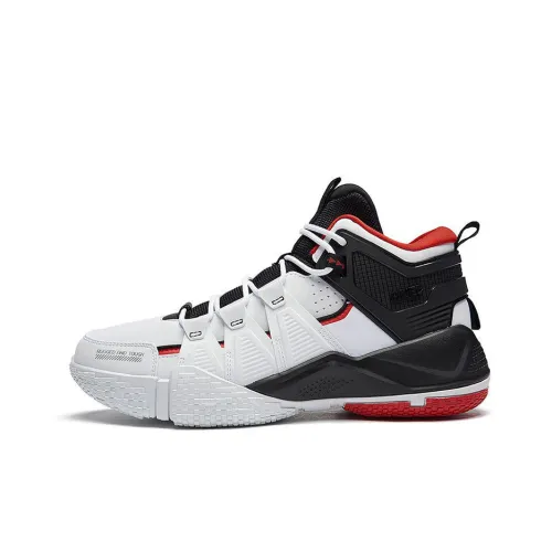 361° QU!KFOAM Амортизаторы Slip-resistant и устойчивые к истиранию MID Баскетбольные кроссовки для игры Мужские Белый Черный