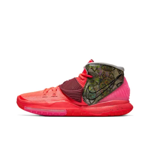Nike Kyrie 6 Pre Термо 'Berlin' Шокабойдеры Противоскользящие MID Баскетбольные кроссовки для игры Мужской Красный