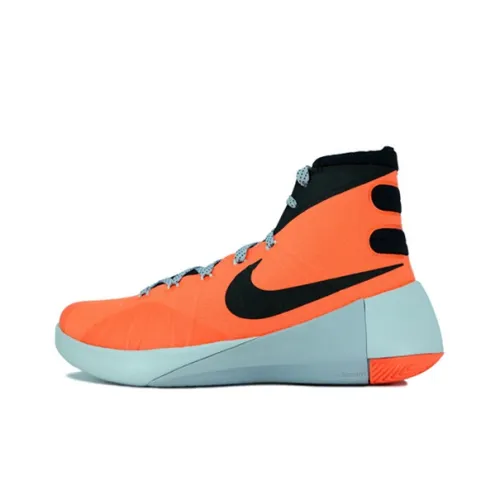 Nike Hyperdunk 2015 EP Шокабойеры Противоскользящие Высокие Баскетбольные Кроссовки Мужские Оранжевые
