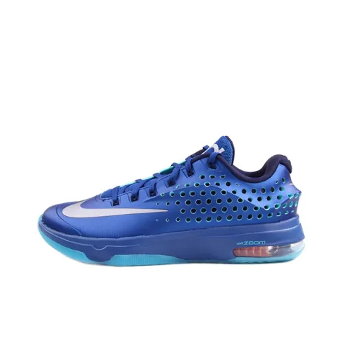 Nike KD 7 ELITE ELEVATE Нескользящий Легкий Низкий Топ Баскетбольные Кроссовки для Игры Мужской Синий