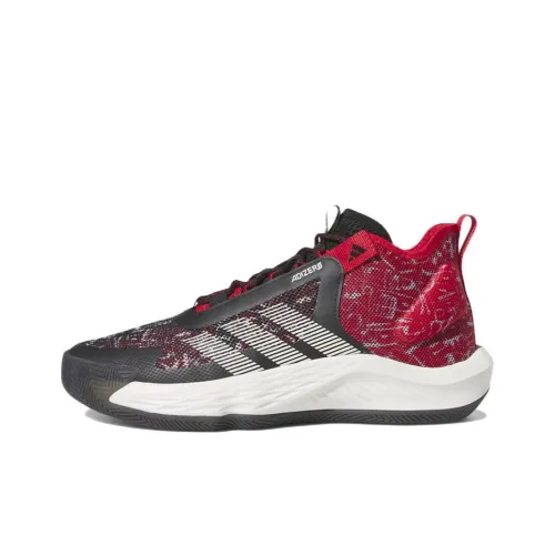 Adidas Adizero Select Slip-Resistant Abrasion-Resistant Легкий MID Баскетбольные кроссовки Унисекс Черный Белый Красный