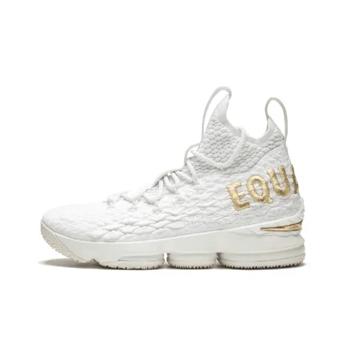 Nike Lebron 15 Equality противоскользящие высокие баскетбольные кроссовки для мужчин белые