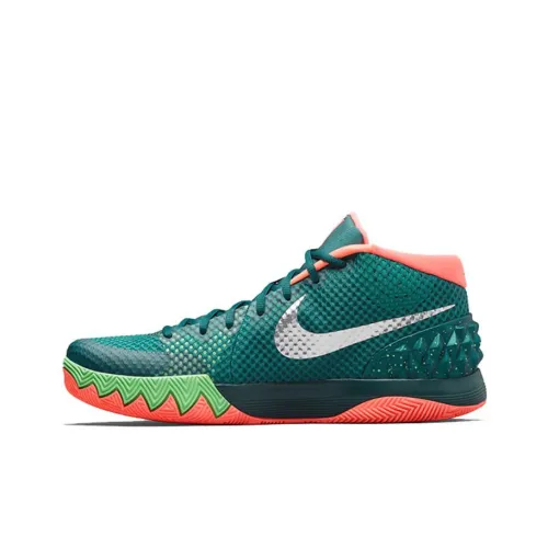 Nike Kyrie 1 Venus Flytrap Нескользящий Легкий MID Баскетбольные кроссовки Мужской Зеленый
