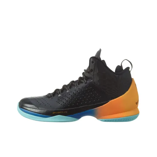 Jordan Melo M11 Anthony Shock Absorbers Slip-Resistant Abrasion-Resistant MID Топ Баскетбольные кроссовки Мужские Черный Оранжевый
